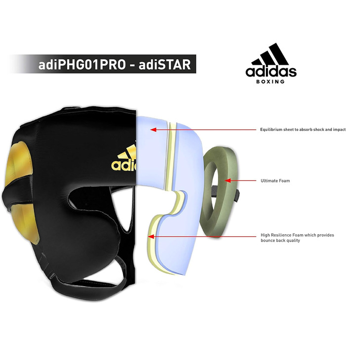 Захисний шолом для боксу adidas adiStar Pro, професійний