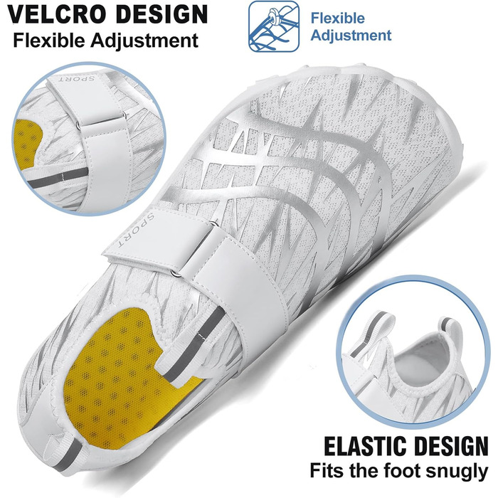 Аквашузи для чоловіків та жінок - швидковисихаючі, нековзні, легкі, для плавання та відпочинку на пляжі, розмір 35-47