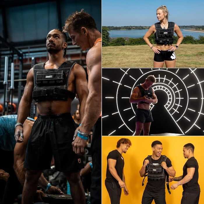 Важкий жилет Gravity Fitness - 15/20 кг, регульований. Для калістеніки, кросфіту, силових тренувань. Домашнє та комерційне використання.