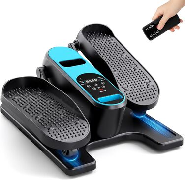 Електричний міні кросс-тренажер Dripex для дому з пультом, 12 швидкостей та 6 програмами, синій