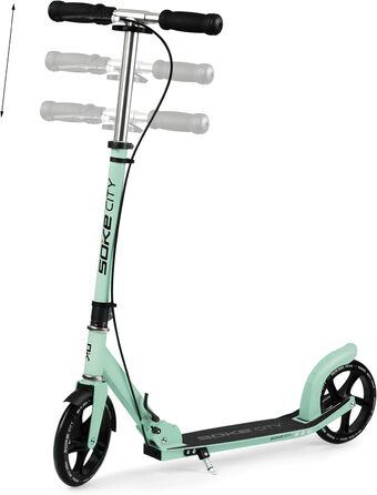 Міський самокат SOKE Cityroller, зелений, для дорослих та дітей