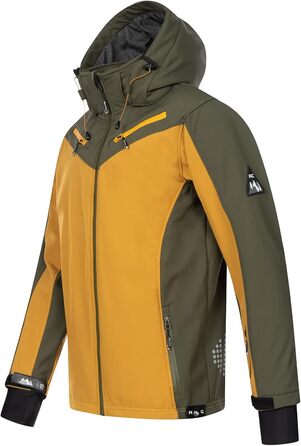 Чоловіча куртка Rock Creek Softshell Outdoor H-286, темно-зелена, розмір 5XL