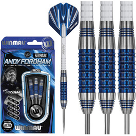 Професійні дротики WINMAU Andy Fordham, 24 г, вольфрамові, сталевий наконечник, набір з оперенням та держателями, спеціальна серія