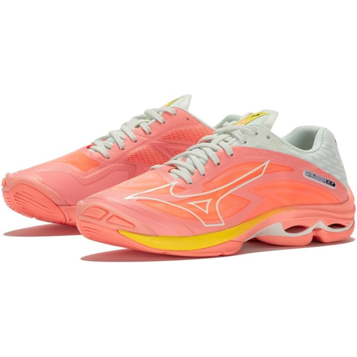 Жіночі волейбольні кросівки Mizuno Wave Lightning Z7 (W) біло-зелені, кольори Glacial Ridge Patina Green (36 EU)