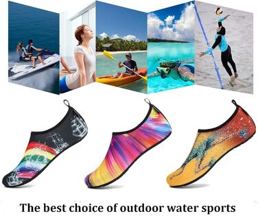 Шкарпетки для плавання SAGUARO Unisex, швидковисихаючі, чорні, 36-47 (46/47 EU)