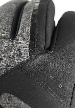 Жіночі гірськолижні рукавички Reusch Softshell, водонепроникні та теплі (чорно-сірі, розмір 7.5)