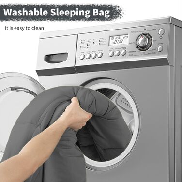 Спальний мішок Naturehike для дорослих, легкий прямокутний, з'єднуваний, 3-сезонний, для кемпінгу та піших прогулянок, сірий