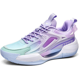 Баскетбольні кросівки для чоловіків та хлопців, Outdoor, антиковзаючі, легкі, дихаючі, амортизуючі, фіолетові (44 EU)