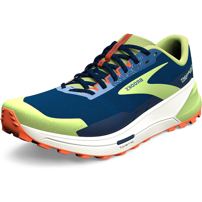 Чоловічі кросівки для трейлраннінгу Brooks Catamount 2, розмір 43 EU, Navy/Firecracker/Sharp Green