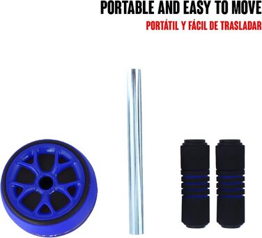 Набір для дому Calma Dragon 2 в 1: ролер для пресу та скакалка. Фітнес-тренажер для дому (блакитний)