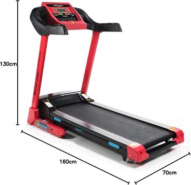 Біговий тренажер ECODE® складаний з DSA Double Shock Absorber, нахилом, Bluetooth та LCD-дисплеєм. 12 програм, опціональний масажер