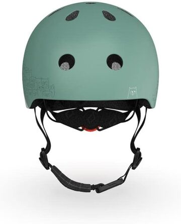 Дитячий шолом Scoot&Ride XXS, рефлективний, лісовий зелений
