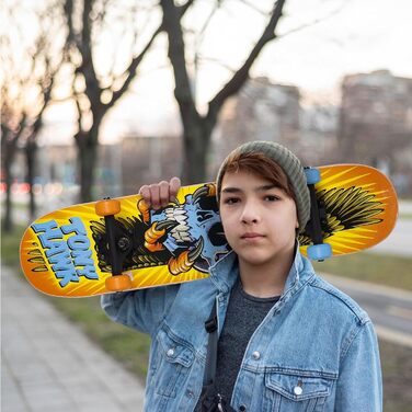 Скейтборд Tony Hawk Signature Series 78,7 см, 9-шарове кленове дек для трюків, спуску, круїзингу та карвінгу, дизайн 