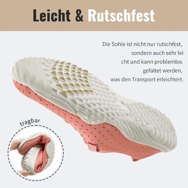 Босижні кросівки для жінок: м'які, дихаючі, зручні спортивні тари для занять у залі та бігу (44 EU, Рожевий)