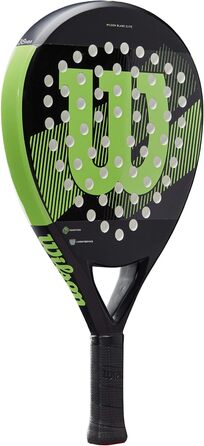 Падeль-ракетка Wilson Blade Elite, скловолокно/EVA, 365 г, чорний/зелений, WR033011U2