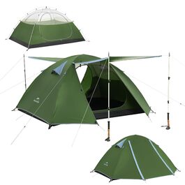 Намет Naturehike Bleik Ultraleicht 2-3 особи для кемпінгу, трекінгу та велотуризму 230x240x115 см, Зелений