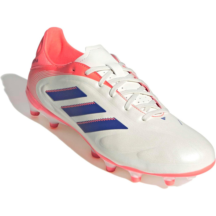 Футбольні бутси adidas Copa Pure III League для гри на твердих та багатоповерххових покриттях (36 EU, білий, синій, корал)