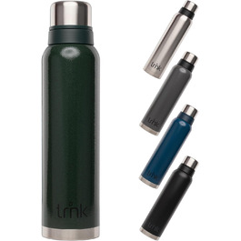 Термос trnk Outdoor polar 2, 1600 мл, нержавіюча сталь, BPA-free, з 2 чашками, зберігає тепло 40 годин, для напоїв, зелений, для туризму, можна мити в посудомийній машині