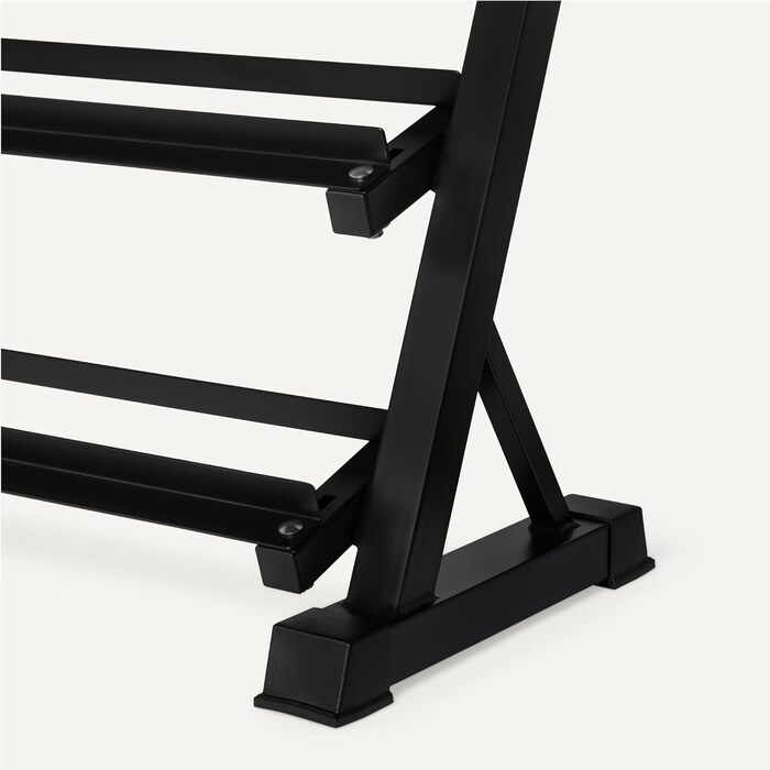 Стійка для гантелей Amazon Basics, 3-ярусна, регульована, чорна