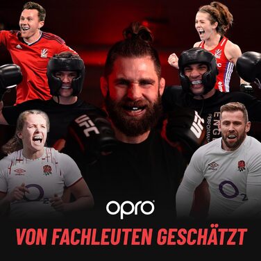 Захист зубів OPRO Bronze – для боксу, єдиноборств, MMA, дорослих та дітей – самоадаптуюча накладна шина для хокею, кікбоксингу, регбі – надійна фіксація – з гарантією від дантиста (білий, дитячий (до 10 років))