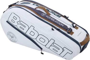 Сумка для тенісних ракеток Babolat Pure x6 Wimbledon (біло-сіра) - Органайзер для 6 ракеток