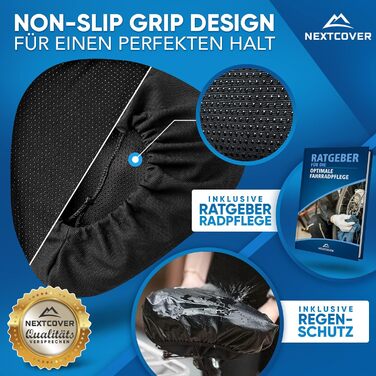 Накидка на сидіння велосипеда Nextcover CoverOne Universal Gel з дощем [Memory Foam] - зручний велосипедний чохол з багатошаровою підкладкою (широкий)