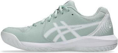 Жіночі тенісні кросівки ASICS Dedicate 8 Біло-срібні (37.5 EU, Lichen Rock White)