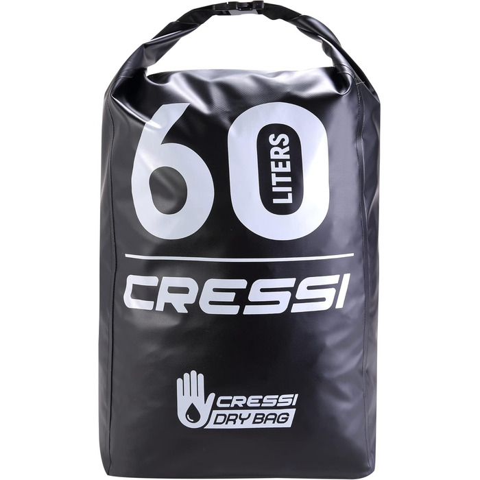 Рюкзак Cressi Dry Back Pack 60 LT - Водонепроникний, Ultraleichter, для спорту, Unisex, Чорний