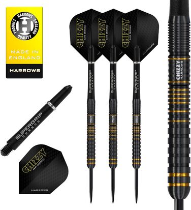 Професійний набір дротиків Harrows Dave Chisnall Chizzy Series 3, 90% вольфрам, усі ваги, 10 предметів