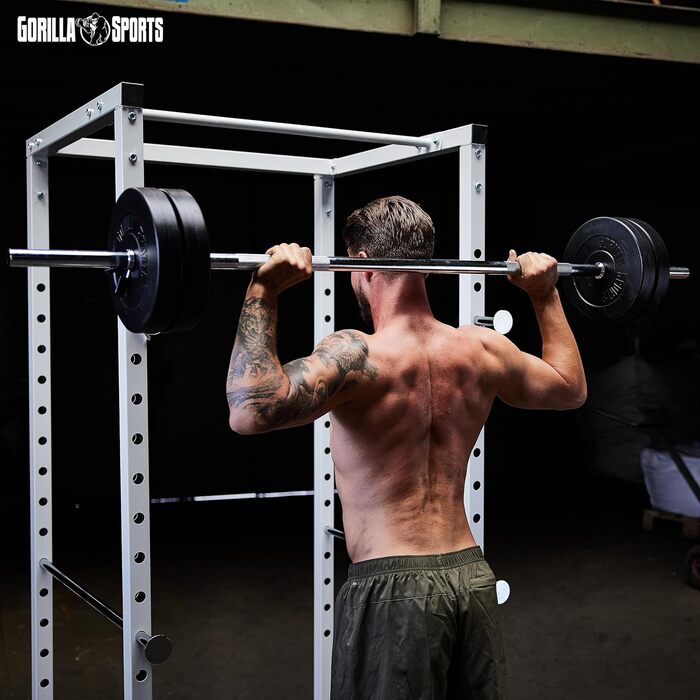 Штанга GORILLA SPORTS® хромована, Ø 30 мм, довжина 120/150/170 см, з 2 пружинними замками, навантаження до 200 кг – олімпійська штанга для тренувань