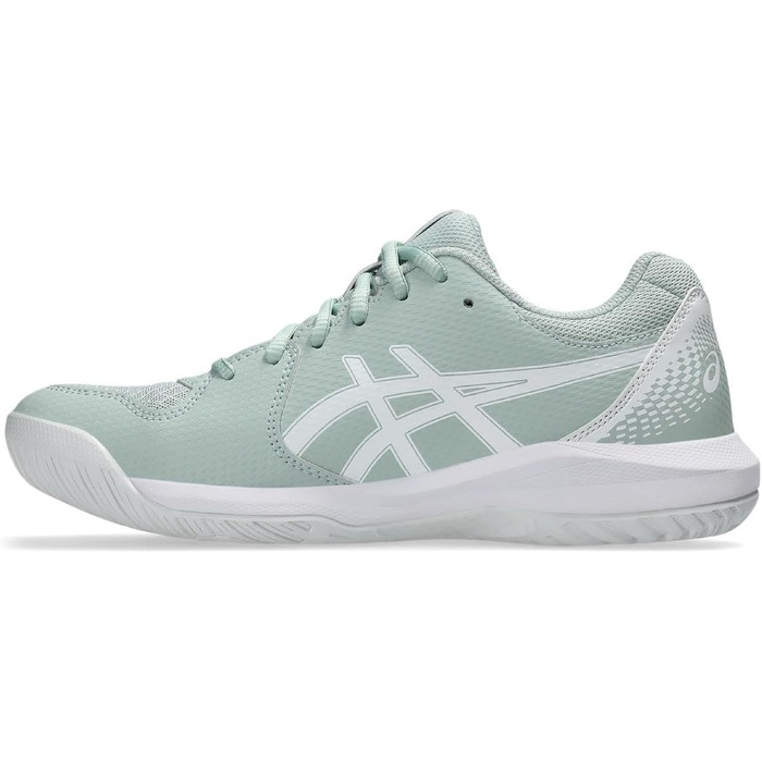 Жіночі тенісні кросівки ASICS Dedicate 8 Біло-срібні (37.5 EU, Lichen Rock White)