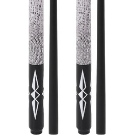 Більярдні кийки Dysdensa: композит скловолокно-графіт, вага 510-595 г, довжина 147 см, білий, 2 шт.