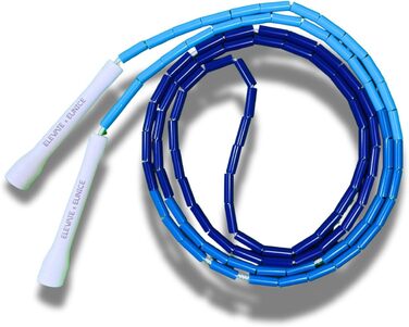 Стрибкове канат Elevate Rope Professionelles Perlen - 3м, регульований, якісні намистини та полішнур - для фрістайлу, кардіо та трюків, підходить для будь-якого рівня та використання в приміщенні/на вулиці