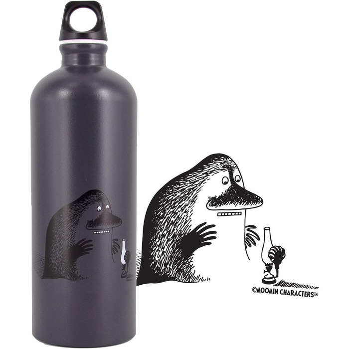 Дитяча алюмінієва пляшка SIGG Moomin Mörkö 1 л, легка, герметична, BPA-free, сертифікована, фіолетова