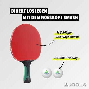 Професійна ракетка для настільного тенісу JOOLA ROSSKOPF з технологією Compwood, ITTF сертифікована, для клубних і професійних гравців
