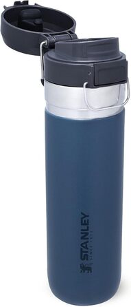 Термобутилка Stanley Quick Flip з нержавіючої сталі, 7+ годин холоду, BPA-free, герметична, для води, з кришкою-дозатором, придатна для миття в посудомийній машині