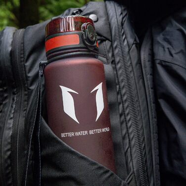 Фляга Super Sparrow Tritan - спортивна пляшка для води 350/500/750/1000 мл, BPA-free, для спорту, велосипеда, фітнесу, подорожей, універсітету, Outdoor, легка, екологічна (500 мл, світло-жовта)