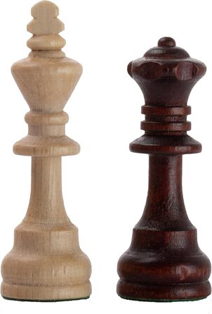 Набір для шахів Großartig Tournament NO. 6 | Master Of Chess | Шаховий набір з шахівницею 54x54 см з горіха та ясену | Набір шахів Staunton | NO.6 | Горіх & Ясен 54 см