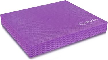 Килимок для балансу з м'якої піни, 44x34x5 см, фіолетовий. Покращує координацію та стабільність, зміцнює м'язи кора. З електронним посібником.