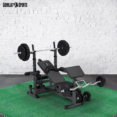 Набір захисних пазл-матів для підлоги GORILLA SPORTS (16 шт), 60x60x1.2 см, EVA піна, протиковзкі килимчики для фітнесу та тренувань, колір: трава (5,76 м²)