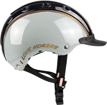 Дитячий велосипедний і лижний шолом Casco NORI Єдиноріг, чорний/сірий
