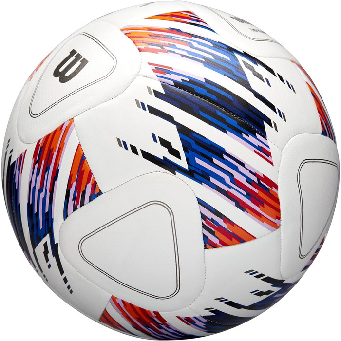 Футбольний м'яч Wilson NCAA Vivido Replica №5, біло-оранжево-фіолетовий