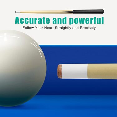 Дерев'яні кийки для більярду VANLAN: короткі, для дітей, 13 мм, 2 шт. в наборі (36 шт.)