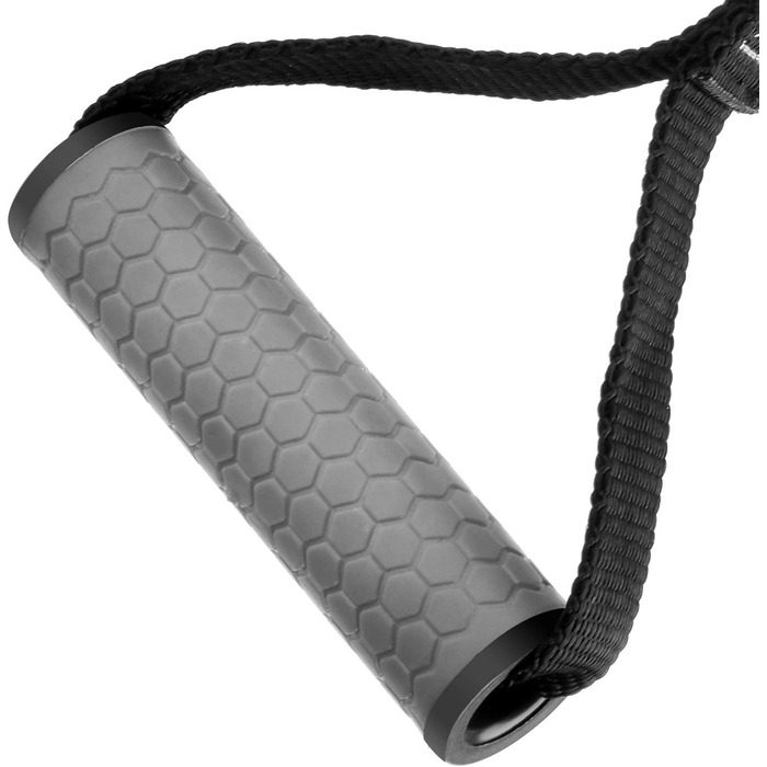 Набір для фітнесу KYLIN SPORT: гумки, ручки, карабіни, стяжки для тренажерів (сірий)