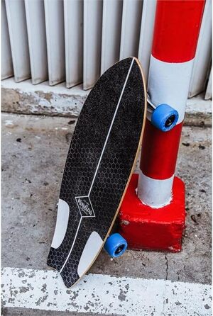 Серф-скейт Mindless Fish Tail 75,6 см, 7 шарів канадського клену, карвінг, швидкі повороти, підвіски 159 мм, жорсткість 82A, багатобарвний