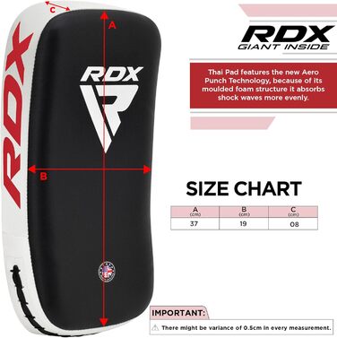 RDX ударна подушка для бойових мистецтв, вигнута подушка для ударів ногами та руками, тренування з кікбоксингу, муай-тай, з екошкіри Maya Hide, для боксу, ММА, 1 шт.