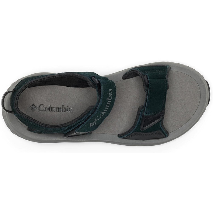Columbia Konos Hiker 2-Strap: Чоловічі трекінгові сандалі, 48 EU, Black Titanium II
