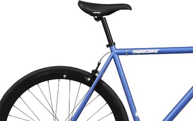 Велосипед FabricBike Original Hi-Ten, сингл-спід, фікс, міський, синьо-чорний, 8 кольорів, 3 розміри, 10,45 кг, рама 53 см (M)