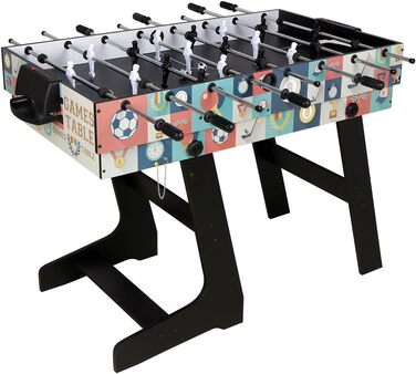 Дитячий ігровий стіл HLC 4-в-1: більярд, хокей на повітрі, теніс, футбол. Розмір 1,2 м