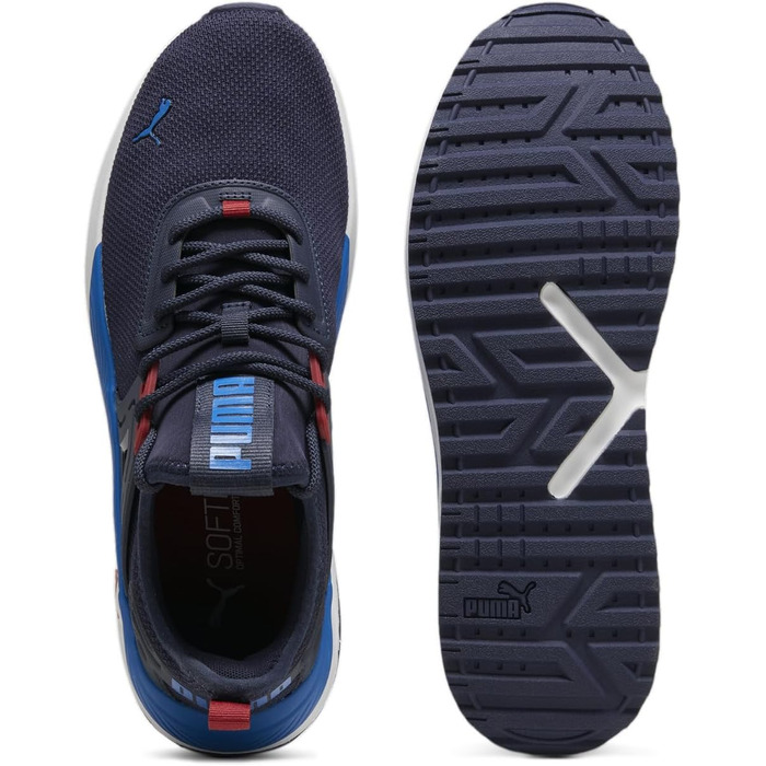 Кросівки PUMA Pacer 23 для чоловіків, чорні з червоним та синім, 46 EU